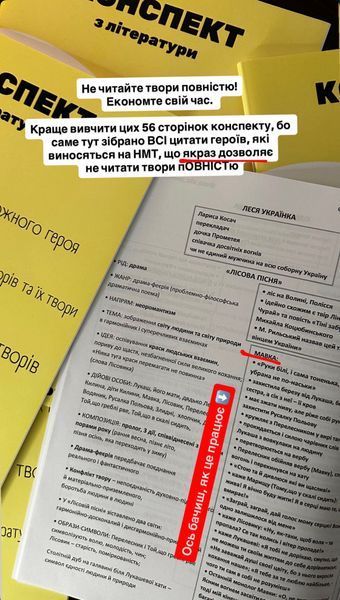 Конспект з української літератури + У ПОДАРУНОК збірник тестів 0002 фото