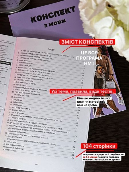 Конспект з української мови + У ПОДАРУНОК курс і збірник тестів 0001 фото